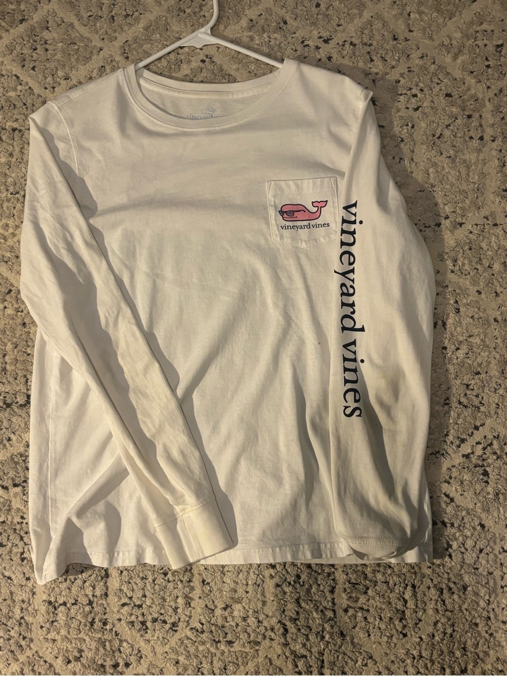 Women's Vineyard Vines White Long Sleeve Tee 4th of July edition
